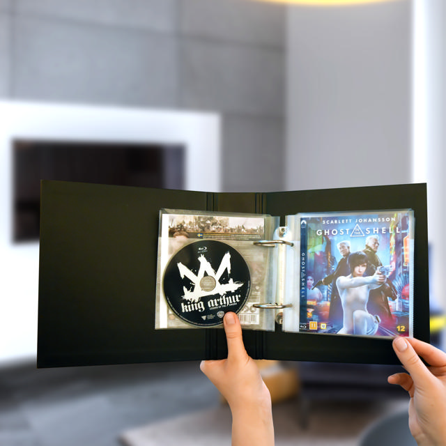 Single / Double Blu-Ray Sleeves with Felt & Binder Holes