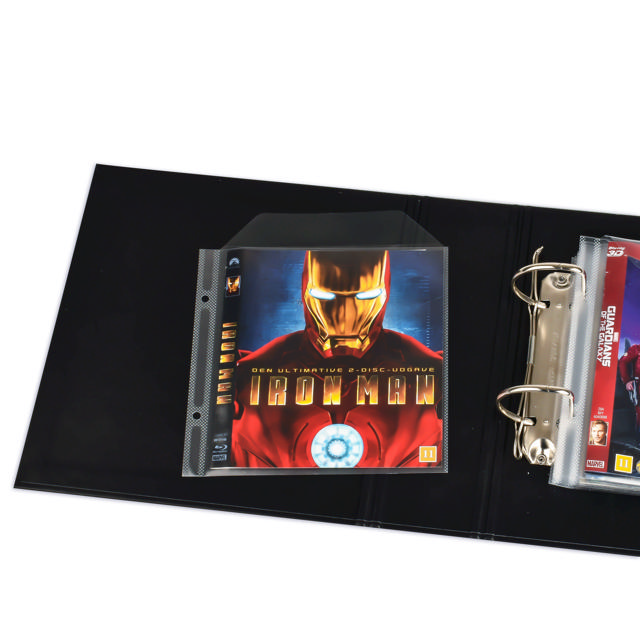 Single / Double Blu-Ray Sleeves with Felt & Binder Holes