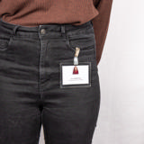 Self-laminating Badge, without Clip, Horizontal