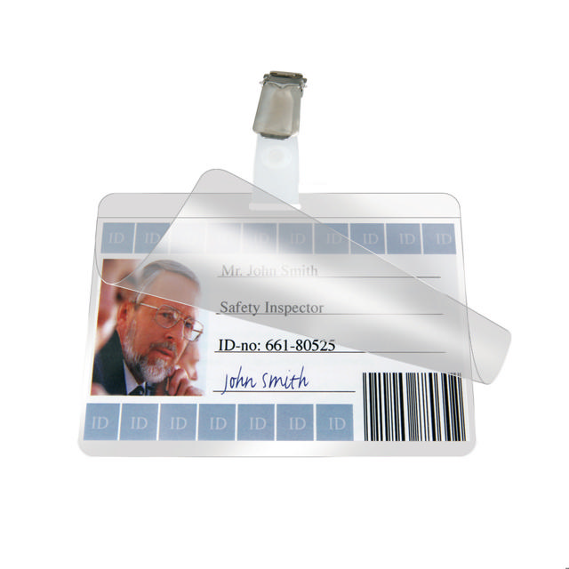 Self Laminating Badge, Horizontal