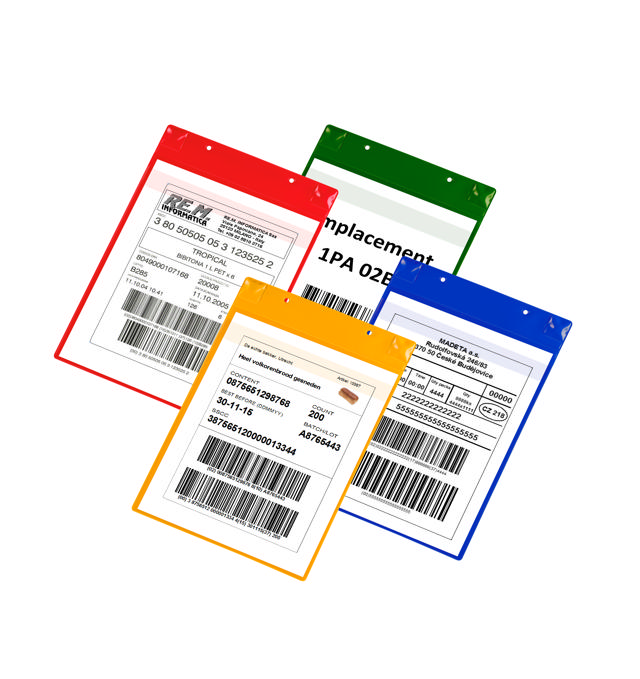 Magnetic Logistic ID Pocket with Flap, with Neodymiums