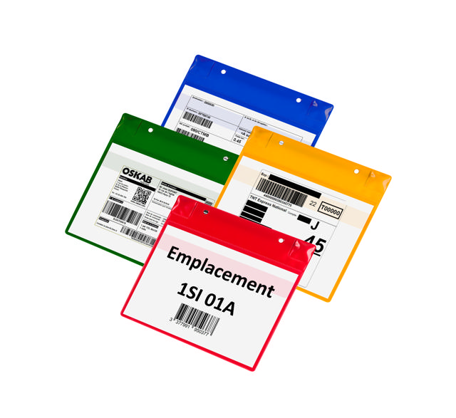 Magnetic Logistic ID Pocket, with Neodymiums and Flap, A5, Landscape