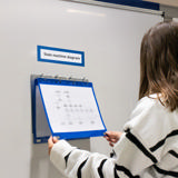 4-ring Display Binder, with Magnetic Attachment, Aluminium, A4, Landscape