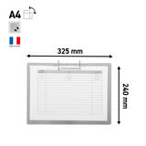 2-ring Display Binder, with Magnetic Attachment, Aluminium, A4, Landscape