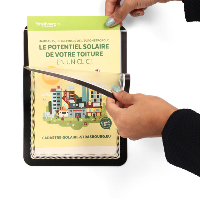 Magneto Self-adhesive Frame Display Pocket, Repositionable, A5