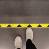 Self-adhesive Floor Marking Line, with Arrows, 50 x 1000 mm