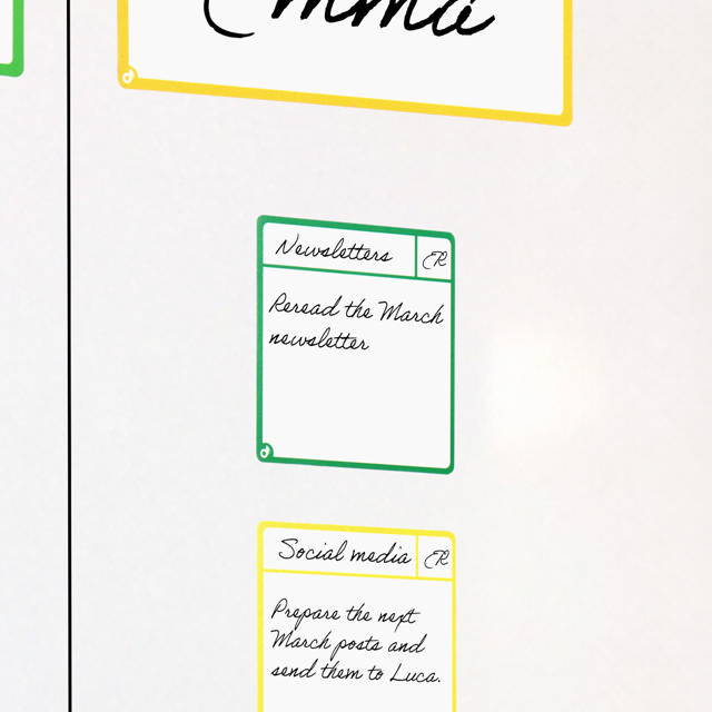 Magnetic Task Cards, S, 75 x 75 mm