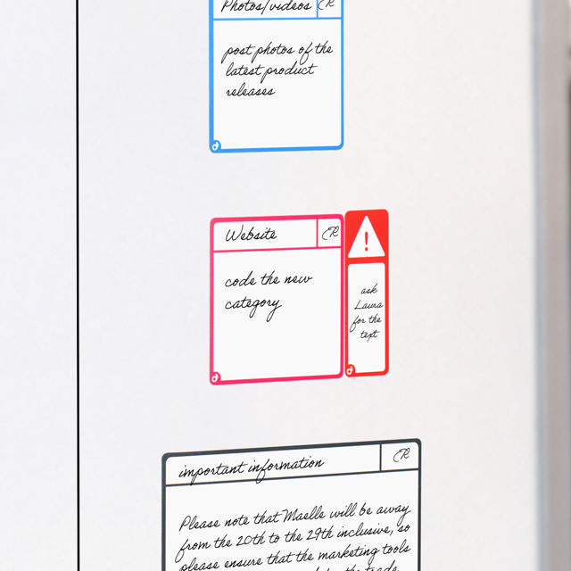 Magnetic Task Cards, S, 75 x 75 mm