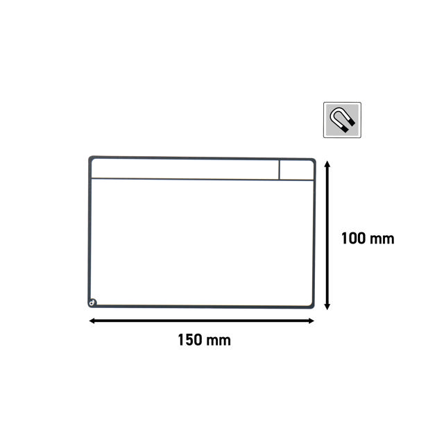 Magnetic Task Card Kit for Scrum Board, 6 Columns, M Cards