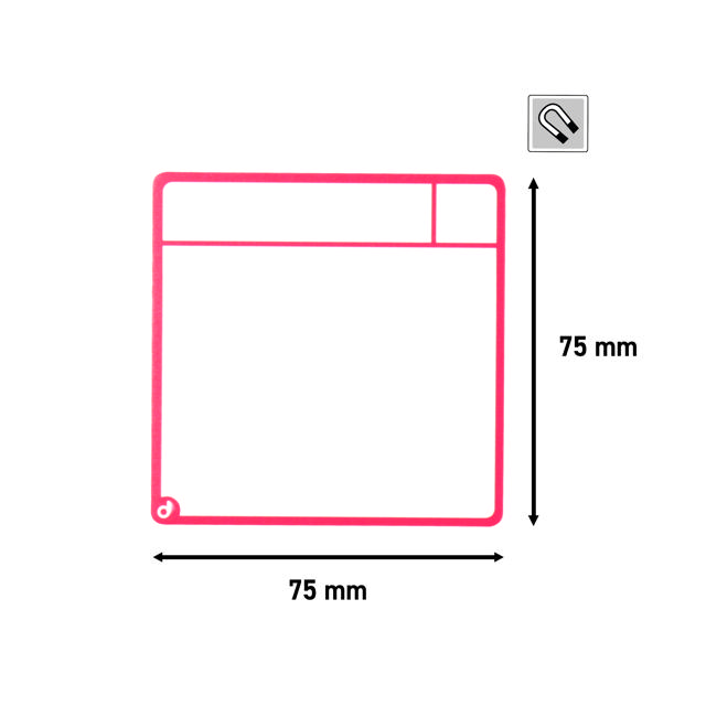 Magnetic Task Card Kit for Scrum Board, 6 Columns, S Cards