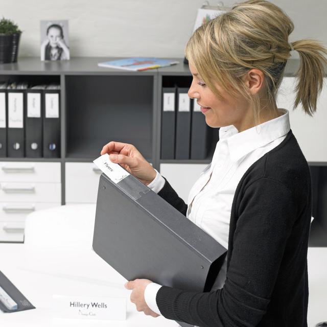 Self-adhesive Label Holders, 1-3/8'' x 3''