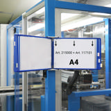 Empty Tarifold Metal Wall Display Unit, A5, for 10 Pockets, with Side Stops