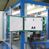 Empty Tarifold Metal Wall Display Unit, A5, for 10 Pockets, with Side Stops