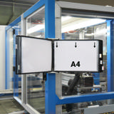 Empty Tarifold Metal Wall Display Unit, A5, for 10 Pockets, with Side Stops