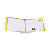 Mounted Empty Tarifold Metal Desk Display Unit, A4, with Side Stops, for 10 Pockets
