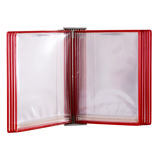 Tarifold Stainless Steel Wall Document Display System, A4, 10 Drypockets