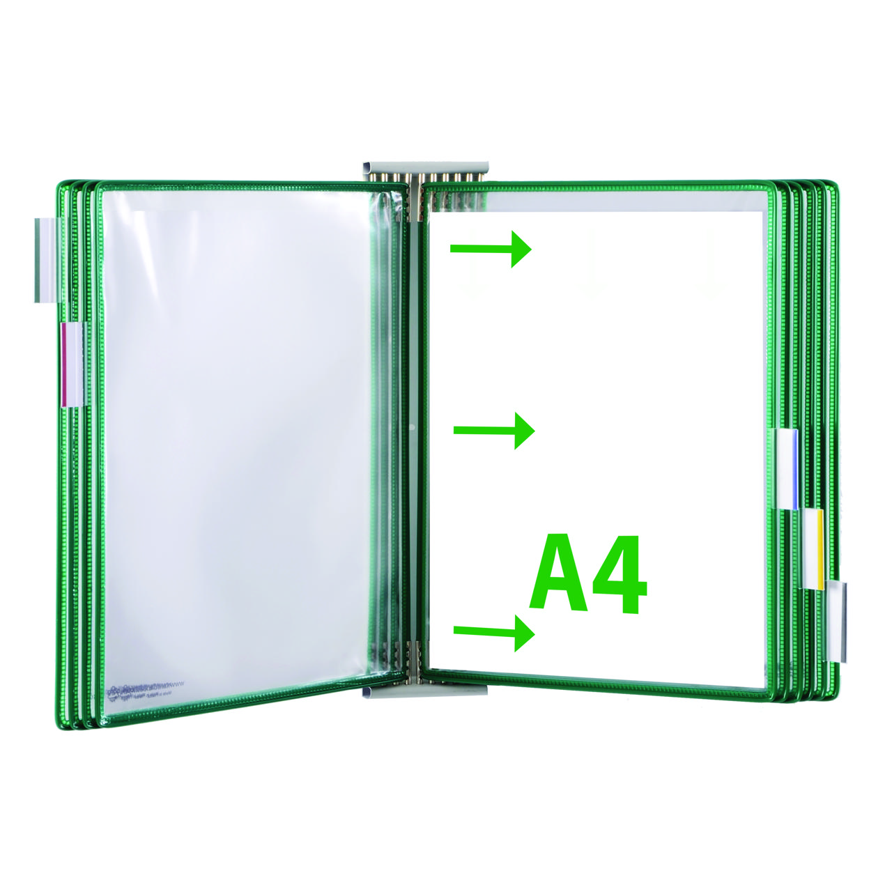 Tarifold Metal Wall Document Display Extension Kit, A4, 10 Pockets, Left Side Loading