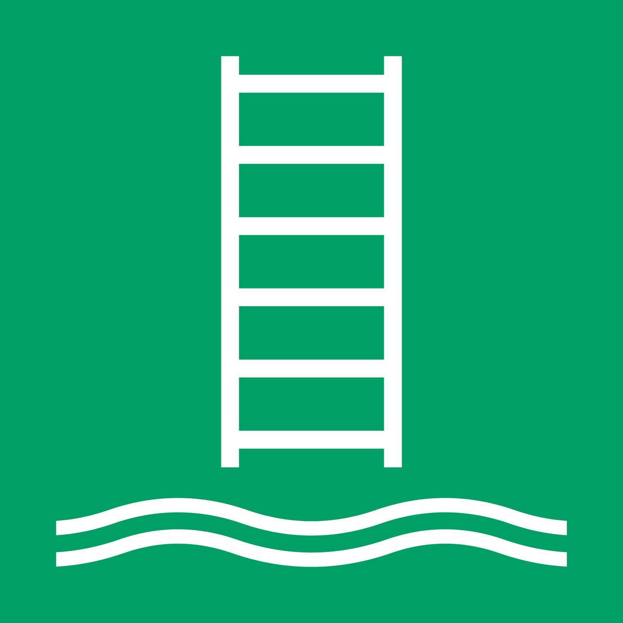 Safety Sign Embarkation Ladder, 300 x 300 mm