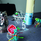 Customisable Acrylic Table Number Sign, Round