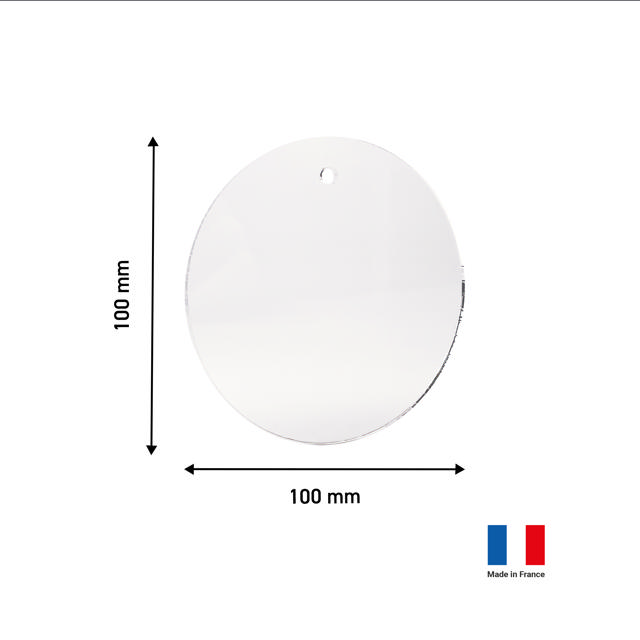 Customisable Acrylic Disc S, 100 mm