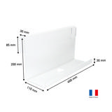 Hanging Acrylic Bedside shelf, Small