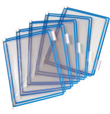 Tarifold Desktop Reference & Display System - 10 Blue Pockets, Letter-Size