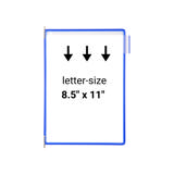 Tarifold Desktop Reference & Display System - 10 Blue Pockets, Letter-Size