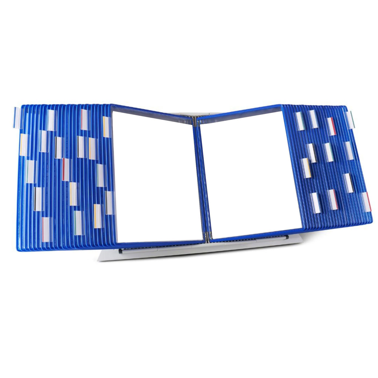 Tarifold Desktop Reference  & Display System - 50 Blue Pockets, Letter-Size