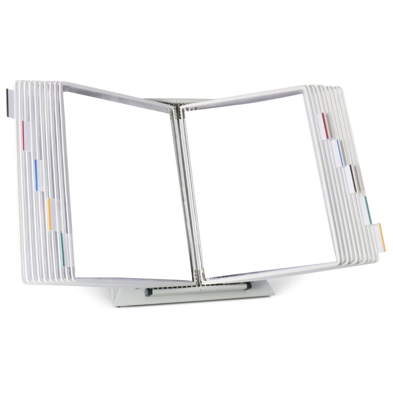 Tarifold Desktop Reference & Display System - 20 White Pockets, Letter-Size