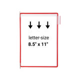 Tarifold Desktop Reference & Display System - 30 Red Pockets, Letter-Size