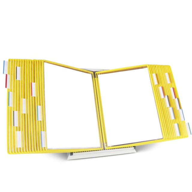 Tarifold Desktop Reference & Display System – 30 Yellow Pockets, Letter-Size