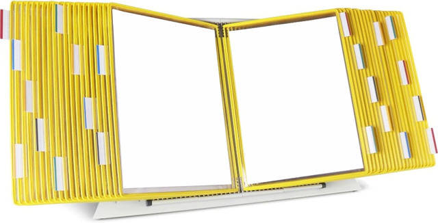 Tarifold Desktop Reference & Display System – 40 Yellow Pockets, Letter-Size