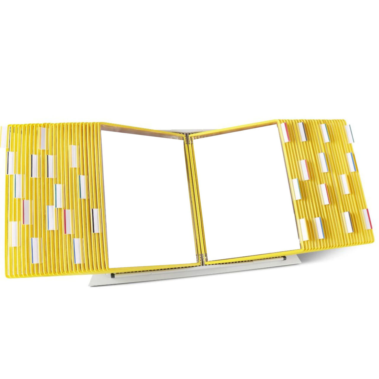 Tarifold Desktop Reference & Display System – 50 Yellow Pockets, Letter-Size
