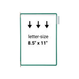 Tarifold Desktop Reference & Display System - 10 Green Pockets, Letter-Size