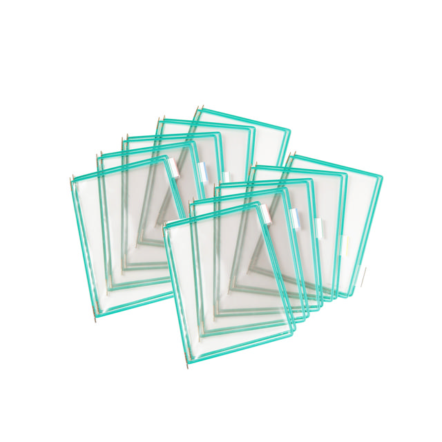 Tarifold Desktop Reference & Display System - 20 Green Pockets, Letter-Size