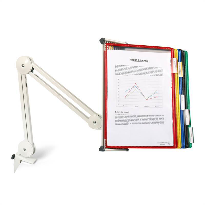 Tarifold Swing Arm with 10 Antimicrobial Assorted Pockets, Letter-Size