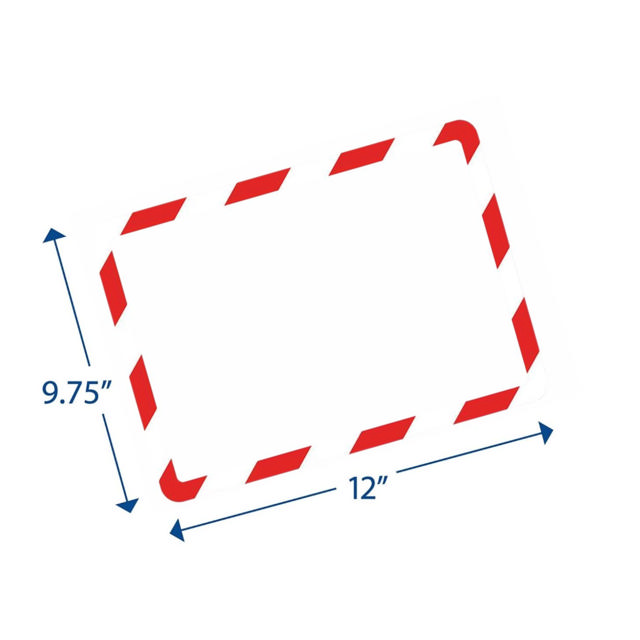Magneto Magnetic Safety Display Pocket, Red/White