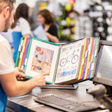 Tarifold Antimicrobial Pivoting Pockets for Wall, Desk or Rotary Systems - 10 Assorted Pockets, Letter-Size