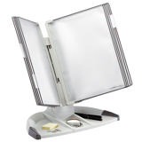 Tarifold Design Modular Desktop Reference & Display System - 10 Gray Pockets, Letter-Size