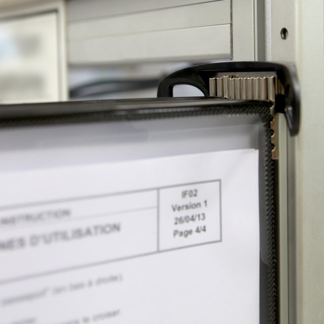 Tarifold PRO Wall Mount Reference & Display System – 10 Black Pockets, Universal (Letter-Size/A4)