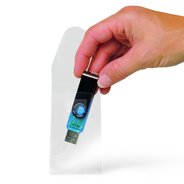 Self-adhesive USB Pocket, Incl. Digiwallet, Permanent