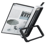 Tarifold VEO Desktop Reference & Display System - 10 Black Pockets, Universal (Letter-Size/A4)