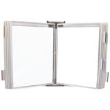Tarifold Wall Mount Reference & Display System – 10 White Pockets, Letter-Size