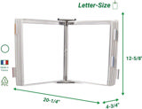 Tarifold Wall Mount Reference & Display System – 10 White Pockets, Letter-Size