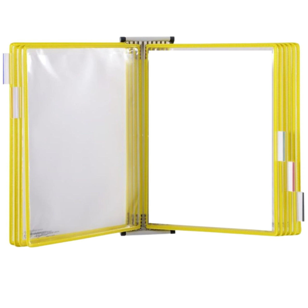 Tarifold Wall Mount Reference & Display System – 10 Yellow Pockets, Letter-Size