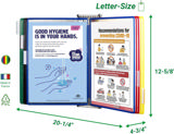 Tarifold Wall Mount Reference & Display System – 10 Assorted Pockets, Letter-Size