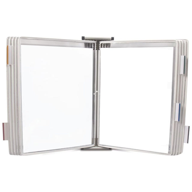 Tarifold Antimicrobial Wall Mount Reference & Display System – 10 White Pockets, Letter-Size