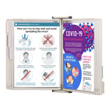 Tarifold Antimicrobial Wall Mount Reference & Display System – 10 White Pockets, Letter-Size