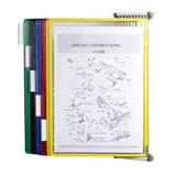 Tarifold Antimicrobial Wall Mount Reference & Display System – 10 Assorted Pockets, Letter-Size
