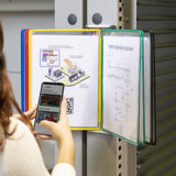 Tarifold Antimicrobial Wall Mount Reference & Display System – 10 Assorted Pockets, Letter-Size